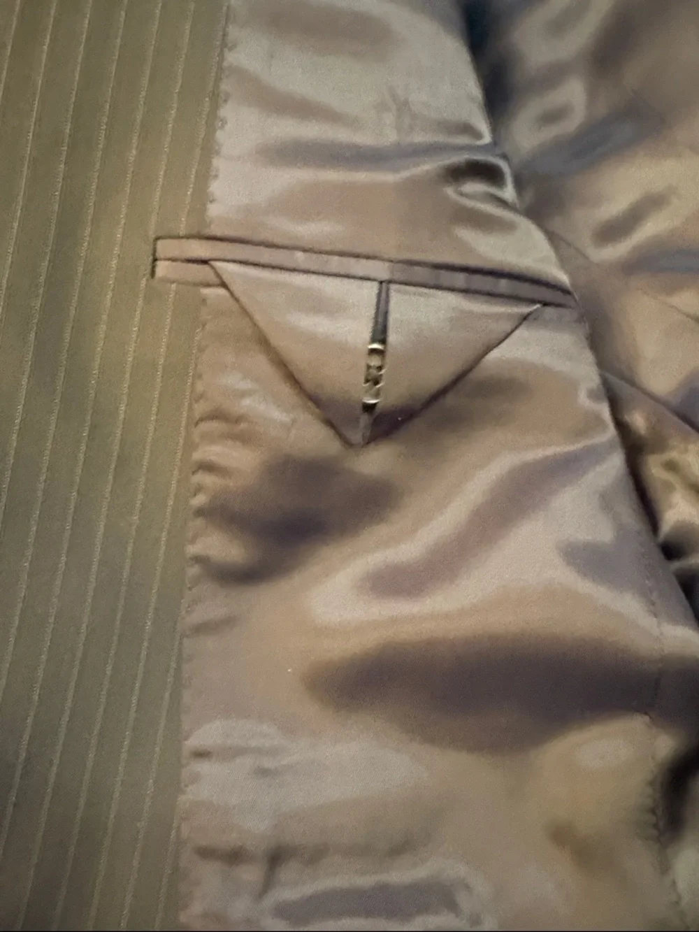 Boys Lauren Ralph Lauren Black Pinstripe Suit Sz 12 for Wedding/First Communion - Picture 8 of 16